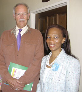 Dr. Jones and Angela de Freitas